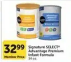 Pavilions Signature Select Advantage Premium Infant Formula offer