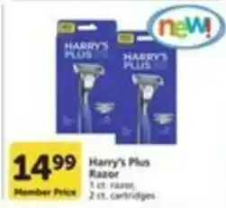 Pavilions Harry's Plus Razor offer