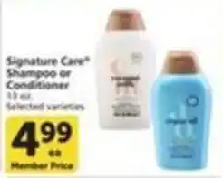 Pavilions Signature Care Shampoo or Conditioner offer