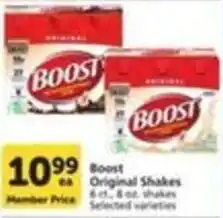 Pavilions Boost Original Shakes offer