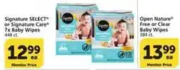 Pavilions Signature Select or Signature Care Baby Wipes offer