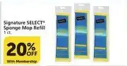 Pavilions Signature Select sponge mop refill offer