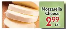 World Fresh Market Mozzarella Cheese offer