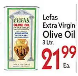 World Fresh Market LEFAS Extra Virgin Olive Oil offer