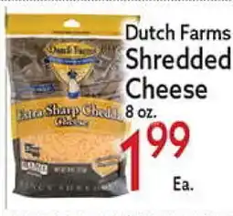 World Fresh Market Dutch Farms Shredded Cheese offer