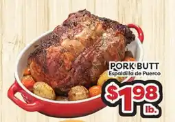 Torres Supermercado PORK BUTT offer