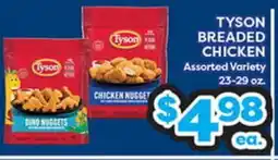 Torres Supermercado TYSON BREADED CHICKEN offer