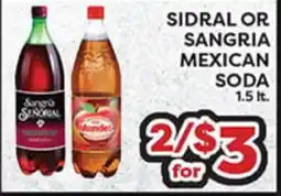 Torres Supermercado SIDRAL OR SANGRIA MEXICAN SODA offer
