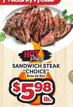 Torres Supermercado SANDWICH STEAK CHOICE offer