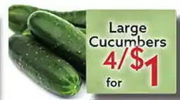 World Fresh Market Large Cucumbers offer