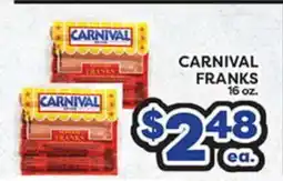 Torres Supermercado CARNIVAL FRANKS offer
