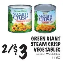 Foodarama Green Giant steam crisp vegetables offer