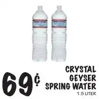 Foodarama Crystal Geyser spring water offer