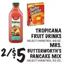 Foodarama Tropicana fruit drinks offer