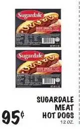 Foodarama Sugardale meat hot dogs offer