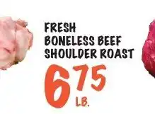 Foodarama Fresh boneless beef shoulder roast offer