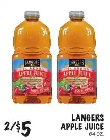 Foodarama Langers apple juice offer