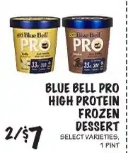Foodarama Blue Bell Pro High Protein Frozen Dessert offer