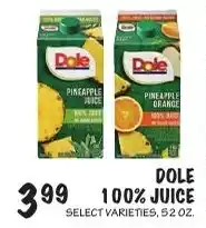 Foodarama Dole 100% Juice offer