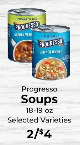 Sunset Foods Progresso Soups offer