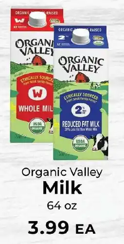 Sunset Foods Organic Valley Milk offer