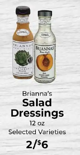 Sunset Foods Brianna's Salad Dressings offer