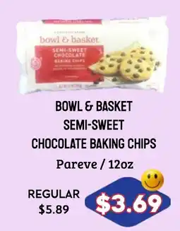 Seven Mile Market Bowl & Basket semi-sweet chocolate baking chips offer