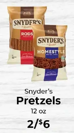 Sunset Foods Snyder's pretzels offer