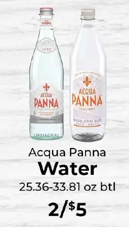 Sunset Foods Acqua Panna Water offer