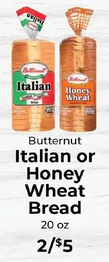 Sunset Foods Butternut Italian or Honey Wheat Bread offer
