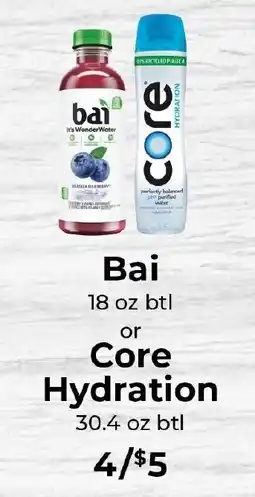 Sunset Foods Bai or Core Hydration offer