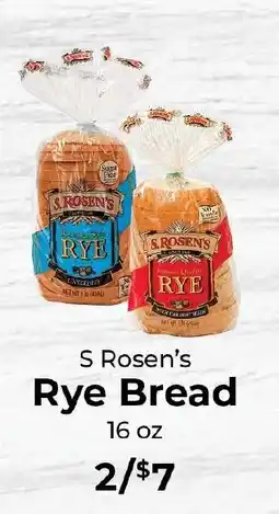 Sunset Foods S Rosen's Rye Bread offer