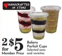 Pavilions Bakery Parfait Cups offer