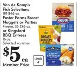 Pavilions Van de Kamp's Fish Selections offer