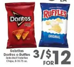 Arteagas Food Center Sabritas Doritos or Ruffles offer
