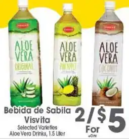 Arteagas Food Center Visvita Aloe Vera Drinks offer