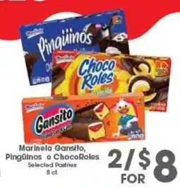 Arteagas Food Center Marinela Gansito, Pingüinos o ChocoRoles offer