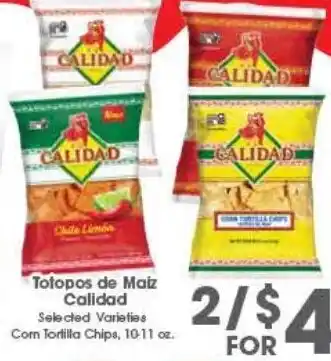 Arteagas Food Center Totopos de Maiz Calidad offer