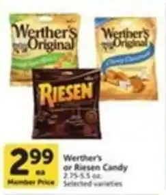Pavilions Werther's or Riesen Candy offer