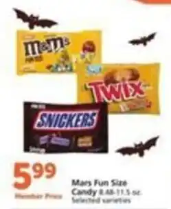 Pavilions Mars Fun Size Candy offer