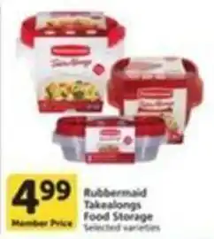 Pavilions Rubbermaid Takealongs Food Storage offer