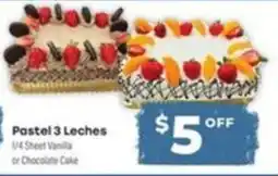 Supermercado El Rancho Pastel 3 Leches offer
