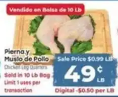 Supermercado El Rancho Chicken Leg Quarters offer