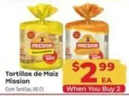 Supermercado El Rancho Mission tortillas de maiz offer