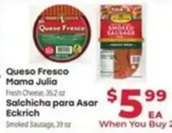Supermercado El Rancho Queso Fresco Mama Julia offer