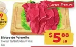 Supermercado El Rancho Bistec de Palomilla Boneless Beef Bottom Round Steak offer