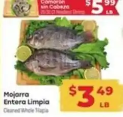 Supermercado El Rancho Mojarra Entera Limpia offer