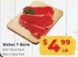 Supermercado El Rancho Bistec T-Bone offer
