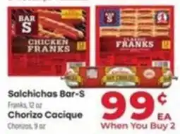 Supermercado El Rancho Salchichas Bar-S offer