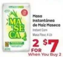 Supermercado El Rancho Masa Instantanea de Maiz Maseca offer